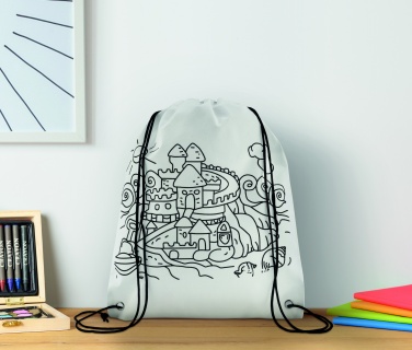 Logotrade business gift image of: Non woven kids bag with pens