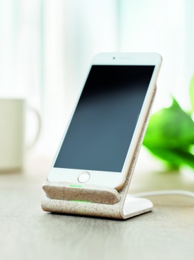 Logotrade promotional gift picture of: Wheat straw/ABS charger std10W