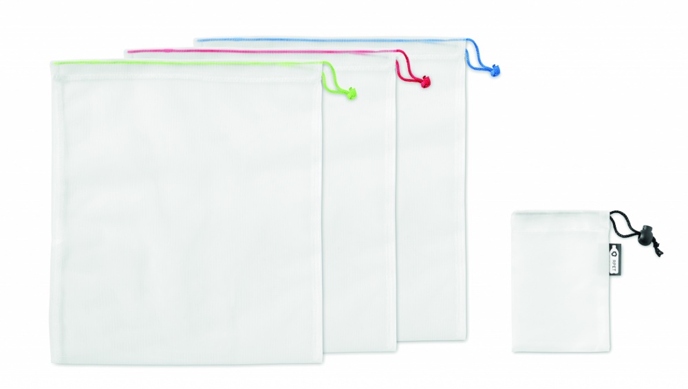 Logotrade promotional merchandise photo of: Set of 3 RPET mesh food bags
