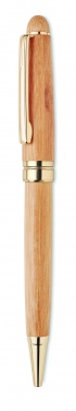 Logo trade corporate gifts image of: Bamboo twist-action ballpoint pen in a box