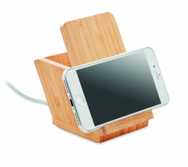 Logo trade promotional giveaways image of: Wireless charger pen holder 5W BAICOI