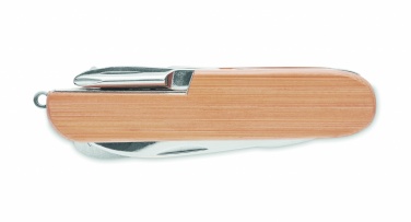 Logo trade promotional product photo of: Multi tool pocket knife bamboo