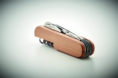 Logotrade promotional product image of: Multi tool pocket knife bamboo