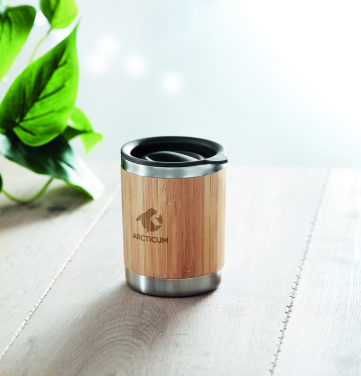 Logotrade business gift image of: Tumbler in bamboo cover 250ml