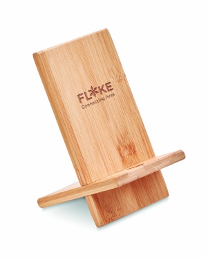 Logotrade advertising product picture of: Bamboo phone stand/ holder WHIPPY