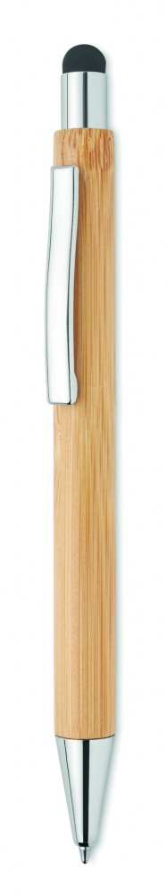 Logo trade advertising products picture of: Bamboo ballpoint pen with blue ink