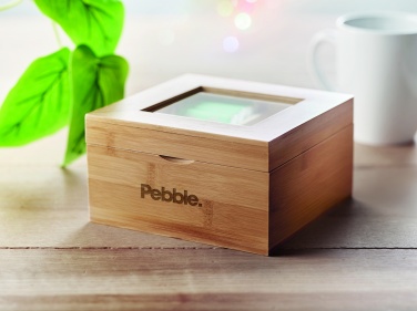 Logo trade promotional merchandise image of: Bamboo tea box