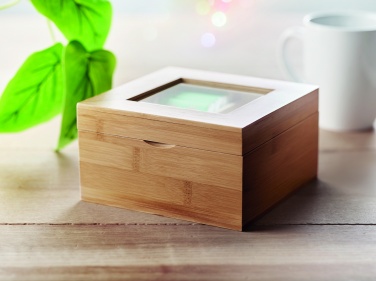 Logo trade promotional merchandise picture of: Bamboo tea box