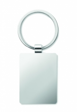 Logo trade corporate gift photo of: Rectangular key ring bamboo WEST