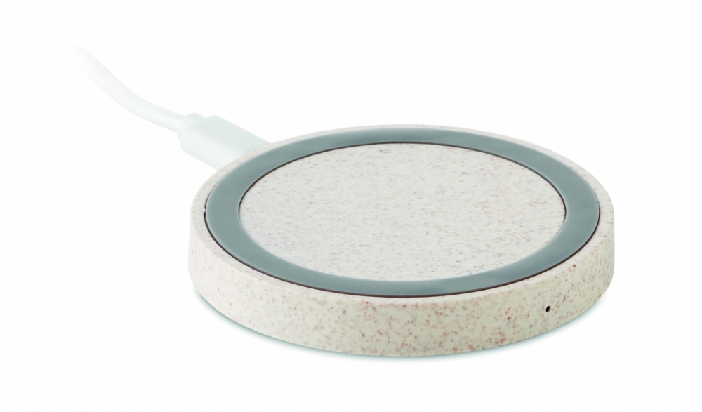 Logo trade promotional item photo of: Wheat straw/ABS charger 5W