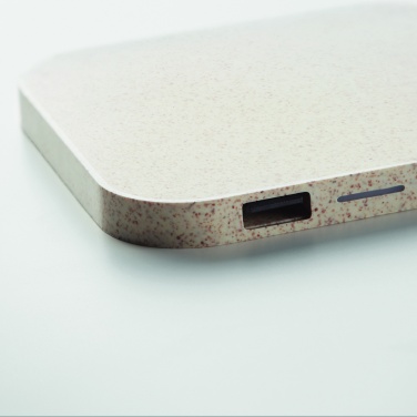 Logo trade promotional gift photo of: Hub charger wheat straw/ABS 5W