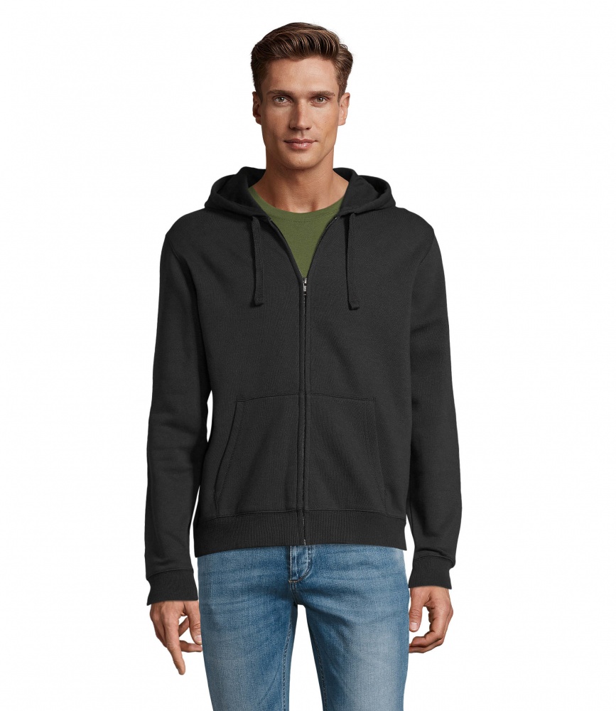 Logotrade promotional gift picture of: SPIKE MEN ZIP HOODIE SWEAT