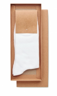 Logo trade corporate gift photo of: Pair of socks in gift box L