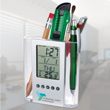 Logo trade corporate gifts picture of: Acrylic desk pen holder MADRID