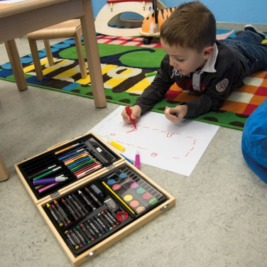 Logo trade promotional giveaway photo of: Big wooden painting set MAXI