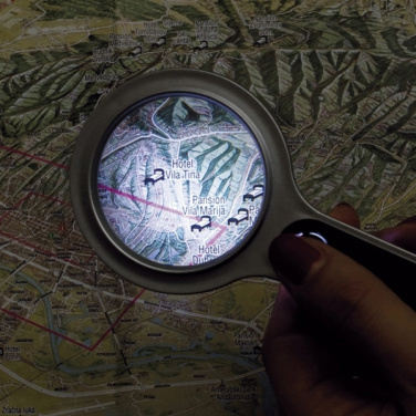 Logotrade promotional product picture of: Magnifying glass with LED GLOUCESTER
