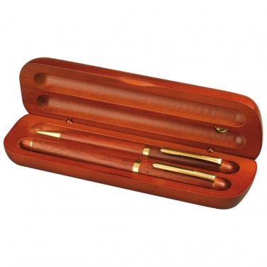 Logo trade promotional item photo of: Rosewood writing set OXFORD