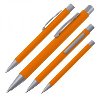 Logo trade advertising product photo of: Metal ballpen soft touch ABU DHABI