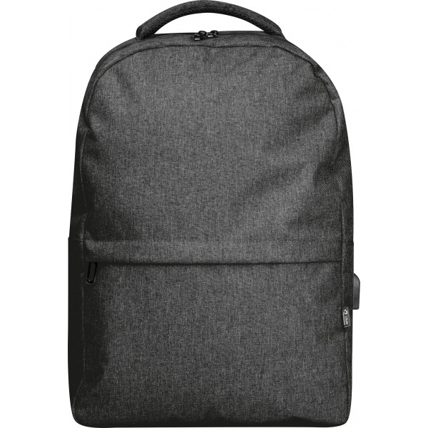 Logotrade promotional giveaway picture of: rPET backpack RIMINI