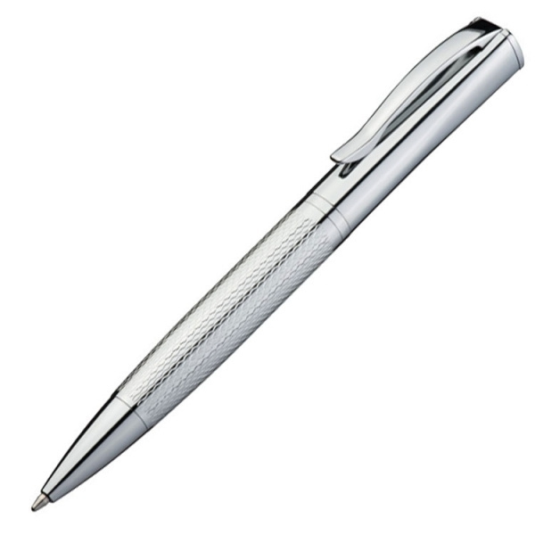 Logo trade promotional items image of: Metal ballpen CHESTER