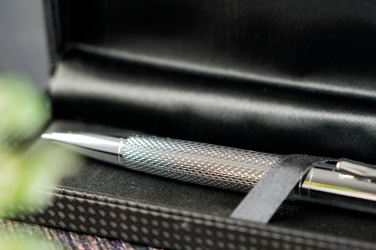 Logo trade promotional merchandise photo of: Metal ballpen CHESTER