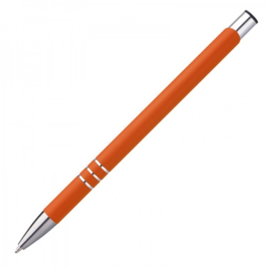 Logo trade promotional merchandise image of: Metal ballpen NEW JERSEY