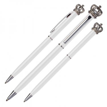 Logo trade promotional item photo of: Metal ballpen KINGS PARK