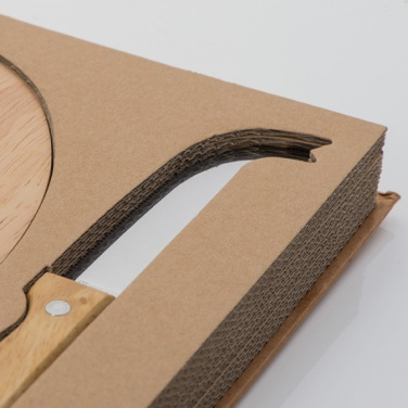 Logotrade promotional giveaways photo of: Cheese chopping board with knife GOUDA