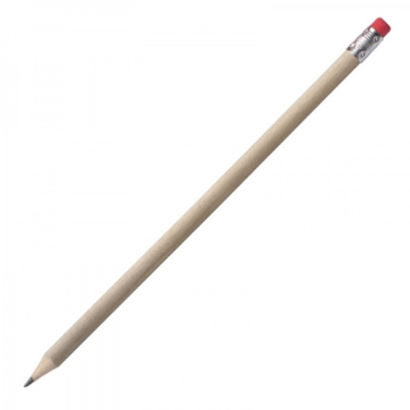 Logo trade promotional giveaways picture of: Pencil with eraser HICKORY