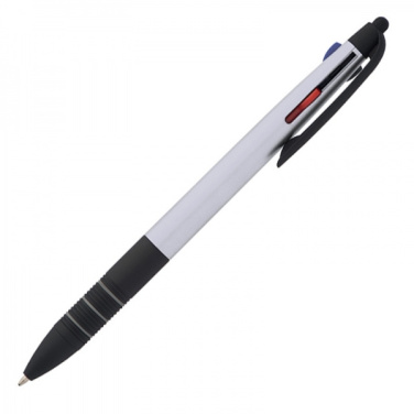 Logo trade promotional merchandise photo of: Plastic ballpen 3in1 BOGOTA