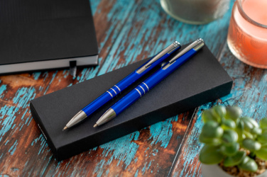 Logotrade advertising products photo of: Metal writing set CLAREMONT
