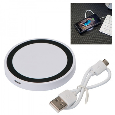 Logo trade promotional gift photo of: Induction charger KARTHAGO