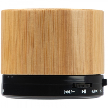 Logo trade promotional items image of: Bamboo bluetooth speaker FLEEDWOOD