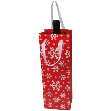 Logotrade promotional merchandise photo of: Wine bag in Christmas design LAPLAND