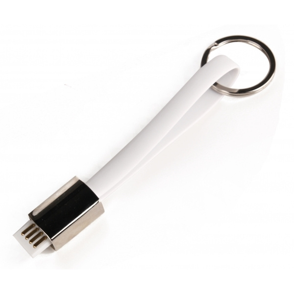 Logo trade promotional merchandise photo of: Data transfer cable and keyring