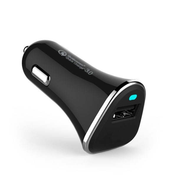 Logo trade promotional merchandise photo of: Car charger (Qualcomm Quick Charge 3.0)