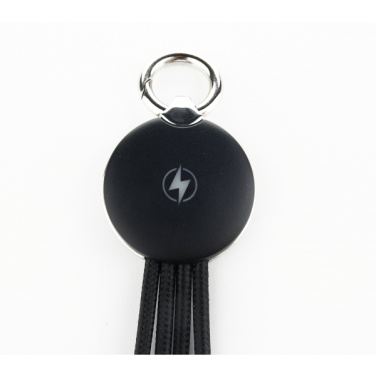 Logo trade promotional gifts image of: 3in1 cable with enlighted logo for engraving, RXD-368