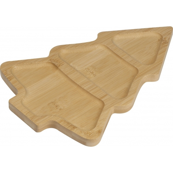 Logo trade business gift photo of: Bamboo snack tray LOUISVILLE