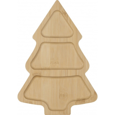 Logo trade corporate gifts picture of: Bamboo snack tray LOUISVILLE