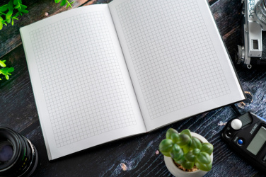 Logo trade promotional merchandise picture of: A5 Notebook DUBAI