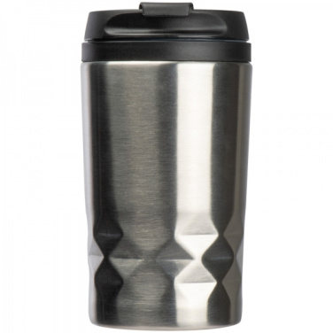Logotrade promotional gift picture of: Stainless steel mug with lid ROMA 250 ml