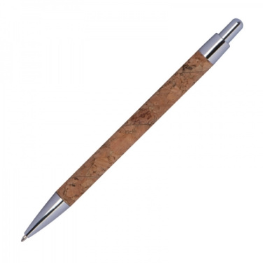 Logo trade promotional items picture of: Cork pen KINGSWOOD
