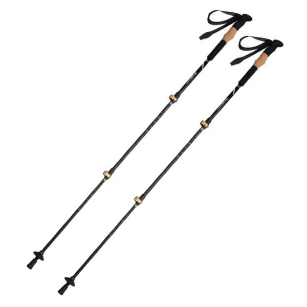 Logotrade promotional merchandise image of: Trekking poles DENALI Schwarzwolf
