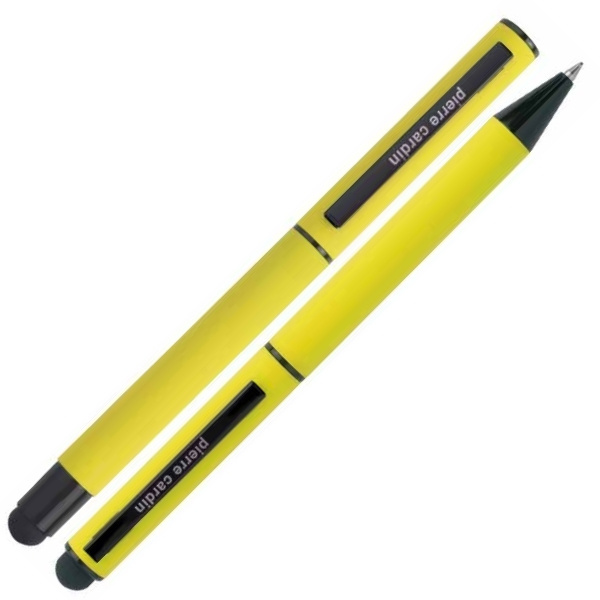 Logo trade advertising product photo of: Writing set touch pen, soft touch CELEBRATION Pierre Cardin