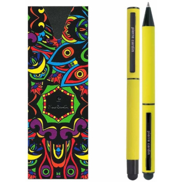 Logotrade promotional products photo of: Writing set touch pen, soft touch CELEBRATION Pierre Cardin
