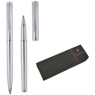 Logo trade promotional merchandise image of: Writing set ballpoint pen & roller RENEE Pierre Cardin