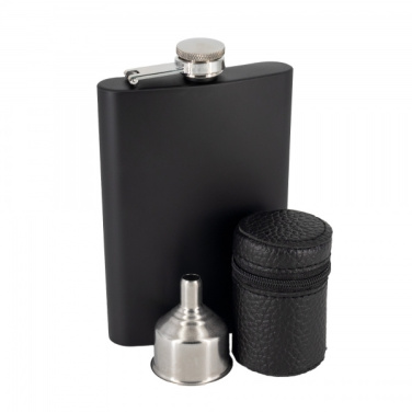 Logo trade advertising products picture of: Hip flask MADONIE Schwarzwolf