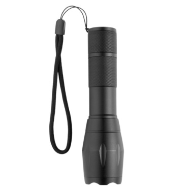 Logo trade promotional item photo of: Flashlight DELGADA Schwarzwolf