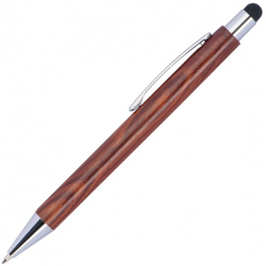 Logo trade promotional gift photo of: Wooden ballpen BILZEN