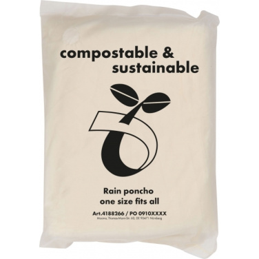 Logo trade business gift photo of: Rain poncho FLEURUS